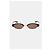 Alexander McQueen Sonnenbrille Oval Schildpatt Braun - Ansicht 2