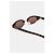Alexander McQueen Sonnenbrille Oval Schildpatt Braun - Ansicht 3