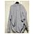 Autre Marque GRES Striped Oversized Cotton Shirt with Mermaid Embroidery White Blue  - view 5