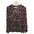 Ba&Sh Bluse mit Blumenmuster - Schwarz, Rot & Rosa Pink