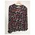 Ba&Sh Bluse mit Blumenmuster - Schwarz, Rot & Rosa Pink - Ansicht 2