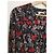 Ba&Sh Bluse mit Blumenmuster - Schwarz, Rot & Rosa Pink - Ansicht 3