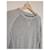 Autre Marque Jules grauer Baumwollpullover mit Waffelstruktur  - Ansicht 3