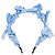 Autre Marque Sister Jane Cerchietto Lotte Ruched Bow - Cornflower Blue Blu chiaro