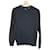 Autre Marque Jules marineblauer Baumwollpullover mit Ellbogen-Patches Dunkelblau