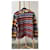 Gucci Multicolor-Strickpullover mit Perlenbesetztem Kragen Mehrfarben  - Ansicht 4