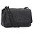 Borsa a tracolla DKNY Allen LG Flap in pelle di agnello Nero