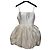 Autre Marque Rasario Mini-Kleid aus weißer Seide mit Bubble-Saum