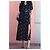 Autre Marque Maxikleid mit schwarzem Blumenprint Weiß - Ansicht 2