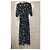 Autre Marque Maxikleid mit schwarzem Blumenprint Weiß - Ansicht 3