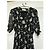Autre Marque Maxikleid mit schwarzem Blumenprint Weiß - Ansicht 4