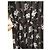 Autre Marque Maxikleid mit schwarzem Blumenprint Weiß - Ansicht 5