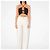Autre Marque LeGer by Lena Gercke Top Gola Halter Franzido Castanho Marrom - vista 3