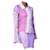 Autre Marque Sherris Patchwork-Bluse mit Rüschen Pink Beige Lila - Ansicht 8
