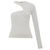 Autre Marque Gauge81 Evening One-Shoulder Stricktop - Elfenbein Weiß