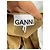 Ganni Conjunto de saia e regata algodão bege - vista 7