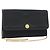 Borsa a tracolla con catena in tela Christian Dior Trotter Black Gold Auth 184194 Nero D'oro