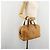 Borsa LOEWE Anagram in pelle marrone oro Auth 182145 D'oro - vista 20