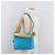 CHANEL Matelasse Chain Shoulder Bag Nylon Blue Gold CC Auth 181801SV D'oro - vista 26