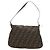 FENDI Zucca Canvas Mamma Baguette Borsa a Spalla Nero Marrone Auth 182589V - vista 2