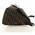 FENDI Zucca Canvas Mamma Baguette Borsa a Spalla Nero Marrone Auth 182589V - vista 4