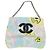 CHANEL Matelasse Chain Shoulder Bag Cotton Multicolor Silver CC Auth 182692SAV Argento Multicolore - vista 13