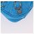BALENCIAGA Borsa Mini Chain Lucagol in Pelle 2way Blu Argento 695814 Auth 183060M - vista 16