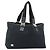 Borsa Tote GUCCI GG Canvas Nera Oro 145758 Auth 183257 Nero D'oro