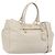 Borsa PRADA in pelle 2way Avorio Oro Auth 182009 D'oro Crudo