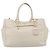 Borsa PRADA in pelle 2way Avorio Oro Auth 182009 D'oro Crudo - vista 13