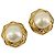 CHANEL Earring metal Gold Tone CC Auth 183501