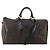 Céline Borsa Boston CELINE Macadam Canvas PVC Pelle 2way Nero Oro Auth 180526A D'oro
