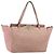 VALENTINO Rock Studs Tote Bag Leder Pink Gold Auth bs35382 Golden