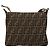 FENDI Zucca Canvas Celeria Shoulder Bag Black Brown Auth 182654A Marrone Nero - vista 2