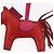Hermès Charm HERMES Rodeo PM in pelle rosso Auth 184240M - vista 3