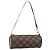 LOUIS VUITTON Damier Ebene Papillon Pouch LV Auth 184346