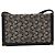 Céline Borsa a tracolla CELINE C Sulky Canvas Navy Gold Auth kk689 D'oro Blu navy - vista 13