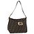 FENDI Zucca Canvas Mamma Baguette Borsa a Spalla Nero Marrone Oro Auth am11782V D'oro