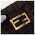 FENDI Zucca Canvas Mamma Baguette Borsa a Spalla Nero Marrone Oro Auth am11782V D'oro - vista 10