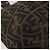 FENDI Zucca Canvas Mamma Baguette Borsa a Spalla Nero Marrone Oro Auth am11782V D'oro - vista 14