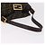 FENDI Zucca Canvas Mamma Baguette Borsa a Spalla Nero Marrone Oro Auth am11782V D'oro - vista 7