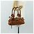 Chloé Borsa Mini Paddington Chloe in pelle marrone argento oro Autentica am11785SAM D'oro - vista 25