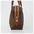 Céline Borsa CELINE Macadam Canvas PVC Pelle Marrone Oro Auth 182920A D'oro - vista 4
