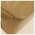 CHANEL Bolsa de Ombro com Corrente em Pele de Cordeiro Bege Ouro CC Auth 182904SAV Dourado - vista 15