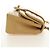 CHANEL Bolsa de Ombro com Corrente em Pele de Cordeiro Bege Ouro CC Auth 182904SAV Dourado - vista 4