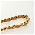 CHANEL Bolsa de Ombro com Corrente em Pele de Cordeiro Bege Ouro CC Auth 182904SAV Dourado - vista 8