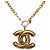 Collana CHANEL CC metallizzata Gold Tone CC Auth am11747SAM