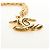 Collana CHANEL CC metallizzata Gold Tone CC Auth am11747SAM - vista 15