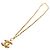 Collana CHANEL CC metallizzata Gold Tone CC Auth am11747SAM - vista 2