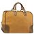 LOEWE Anagram Amazona 40 Hand Bag Pelle Beige Oro Autentico 182640